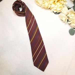 Mario Valentino 100% Italian Silk Necktie | Size 3"W x 57"L